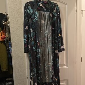 Floral Long Kimono Robe